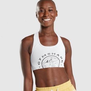 🦈Gymshark White Legacy Sports Bra🦈